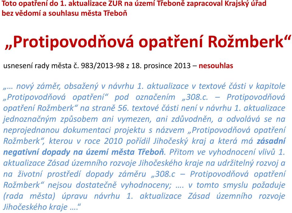 textové části není v návrhu 1.