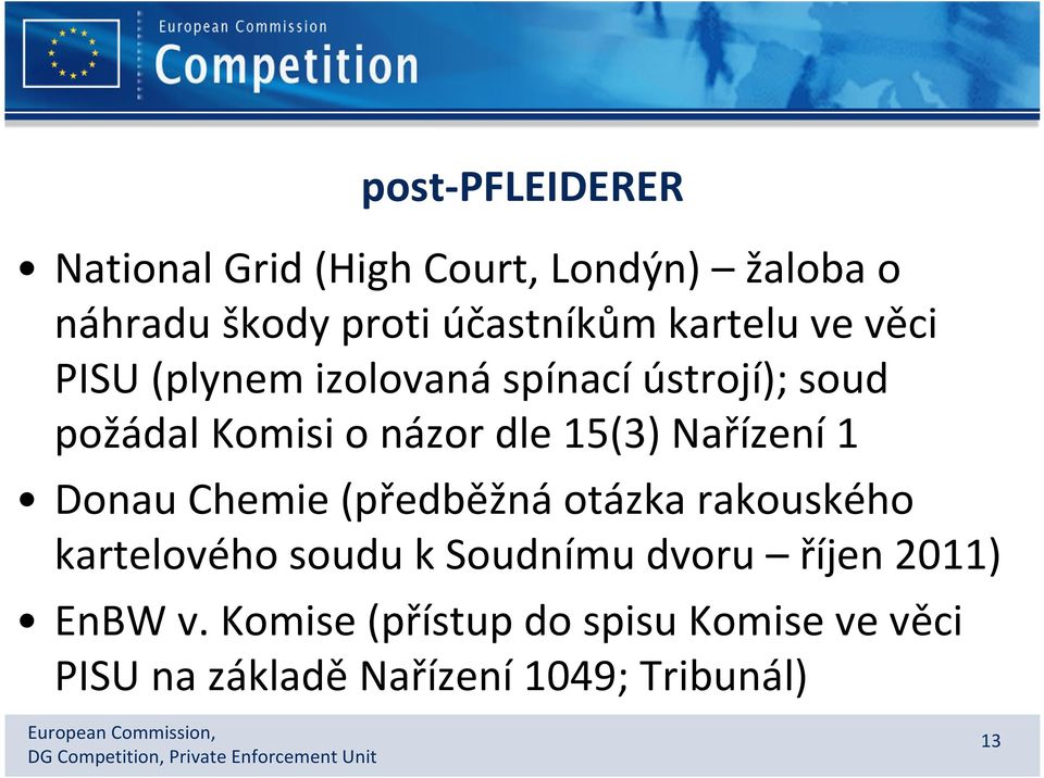 Nařízení 1 Donau Chemie (předběžná otázka rakouského kartelového soudu k Soudnímu dvoru říjen