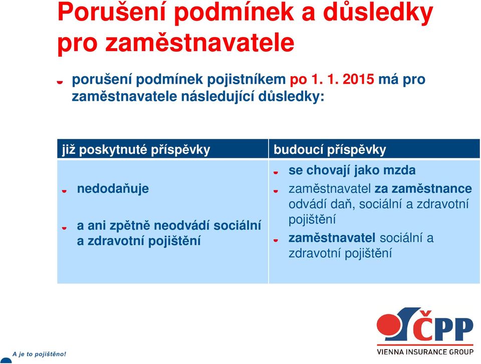 zpětně neodvádí sociální a zdravotní pojištění budoucí příspěvky se chovají jako mzda