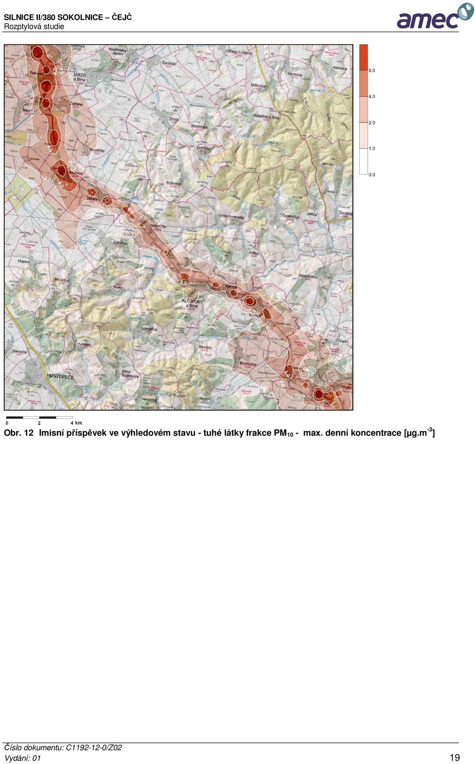 frakce PM 10 - max.