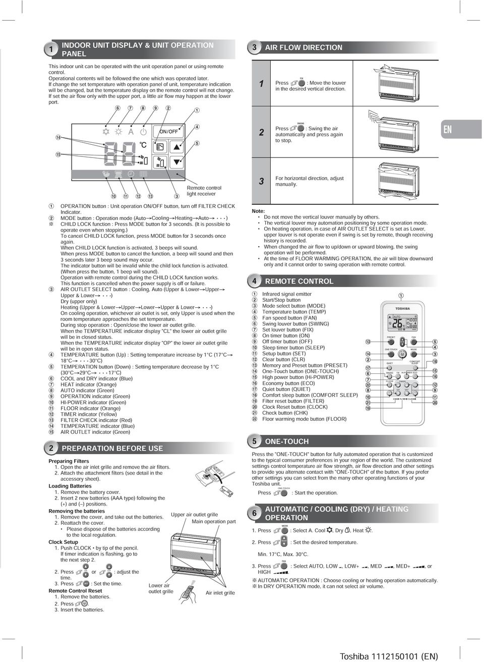 If change the set temperature with operation panel of unit, temperature indication will be changed, but the temperature display on the remote control will not change.