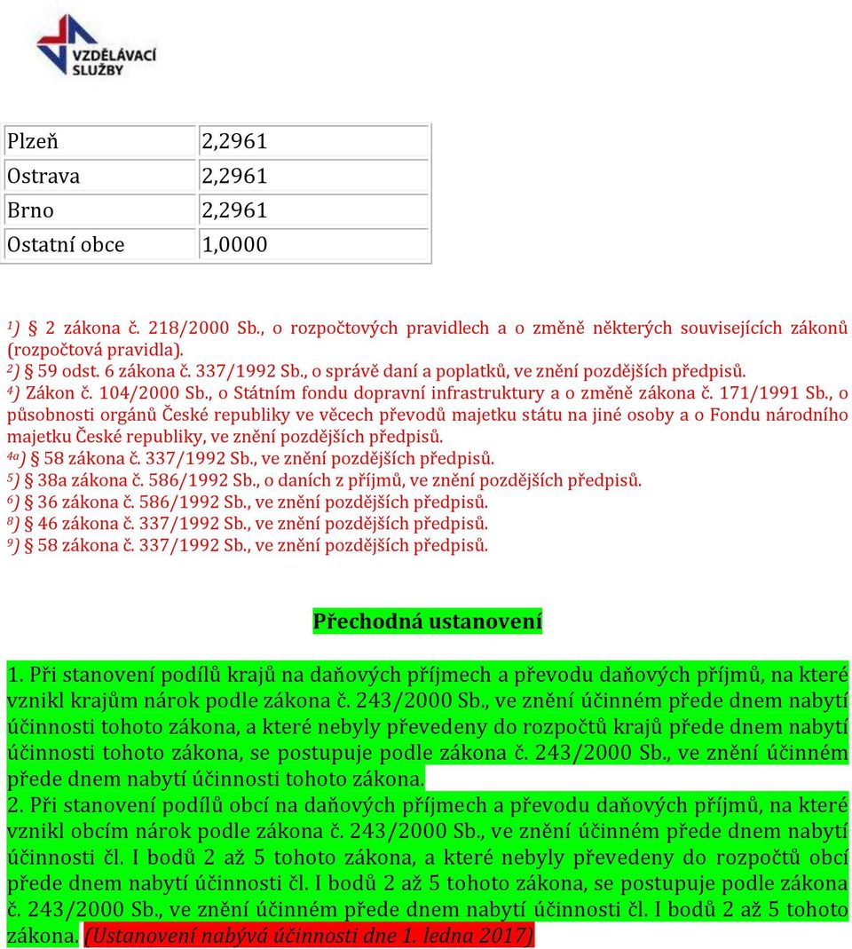 , o působnosti orgánů České republiky ve věcech převodů majetku státu na jiné osoby a o Fondu národního majetku České republiky, ve znění pozdějších předpisů. 4a) 58 zákona č. 337/1992 Sb.