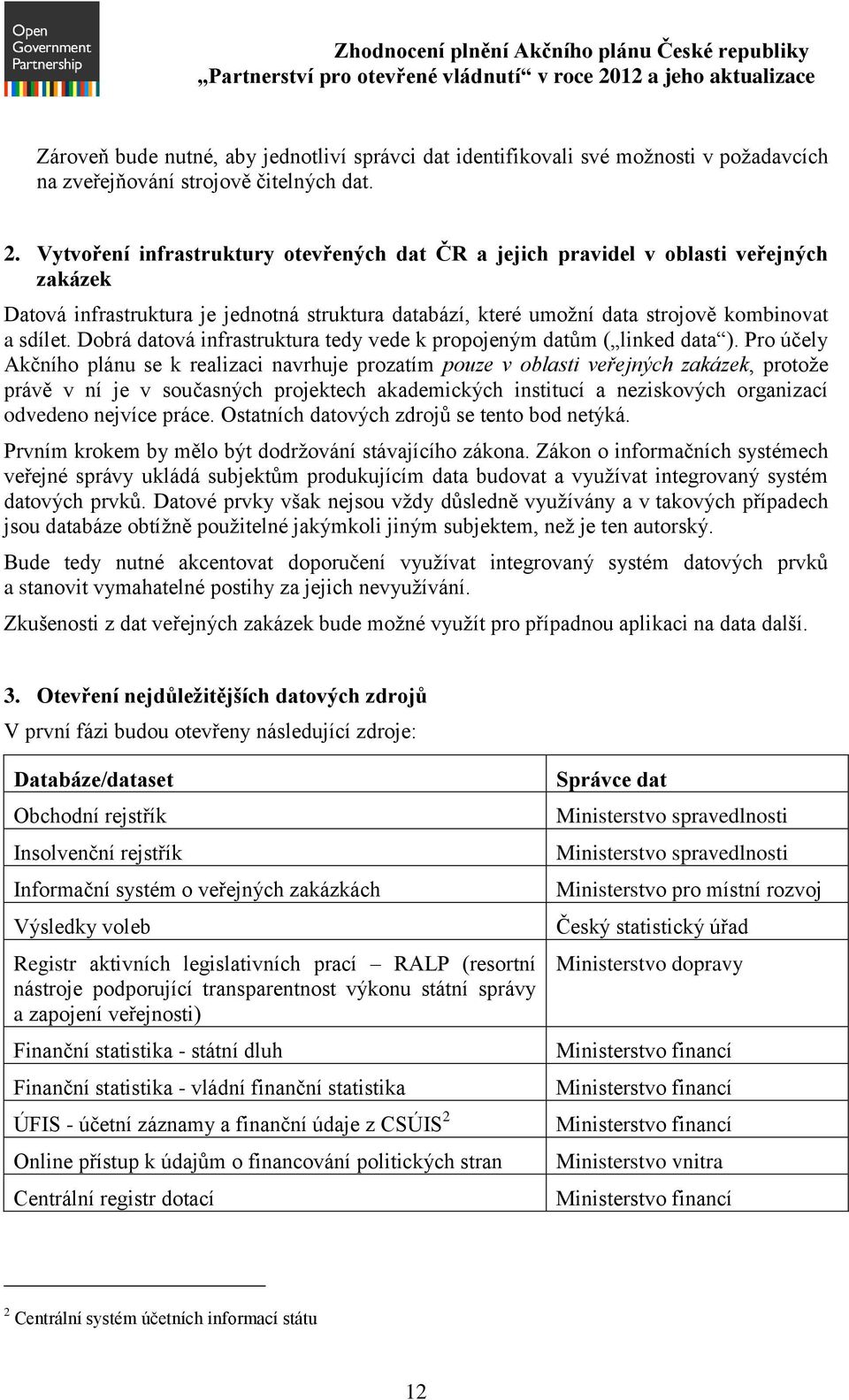 Dobrá datová infrastruktura tedy vede k propojeným datům ( linked data ).