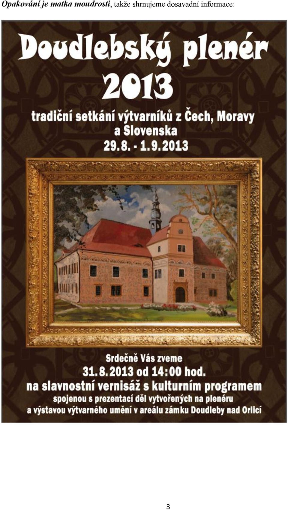 takže shrnujeme