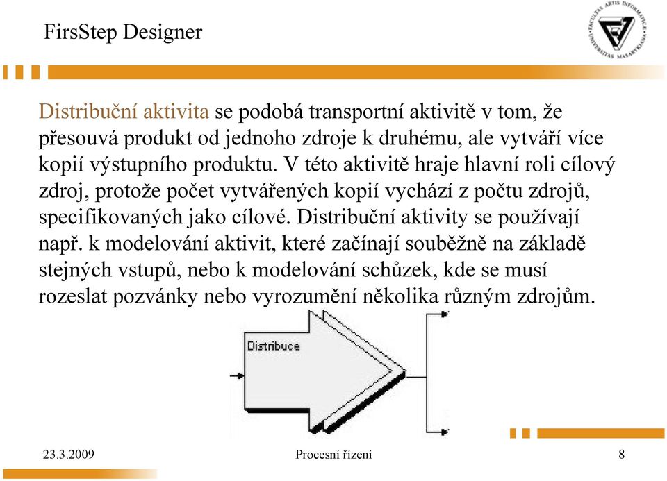 V této aktivitě hraje hlavní roli cílový zdroj, protože počet vytvářených kopií vychází z počtu zdrojů, specifikovaných jako cílové.