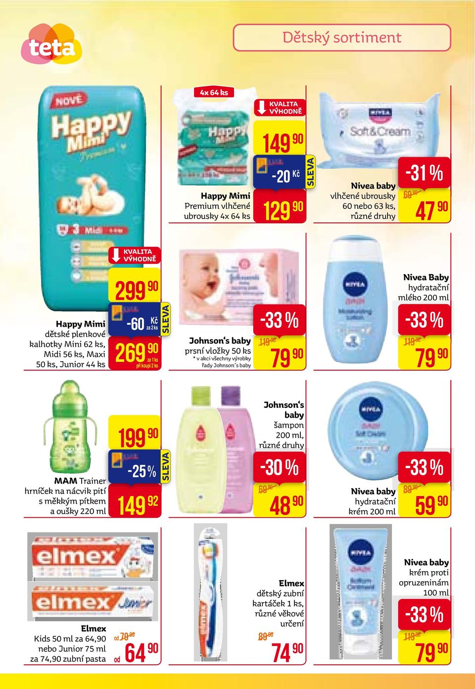 hydratační mléko 200 ml -33 % 119 79 MaM Trainer hrníček na nácvik pití s měkkým pítkem a oušky 220 ml 199-25% 149 92 Johnson s baby šampon 200 ml, 69 48 Nivea baby hydratační krém 200 ml