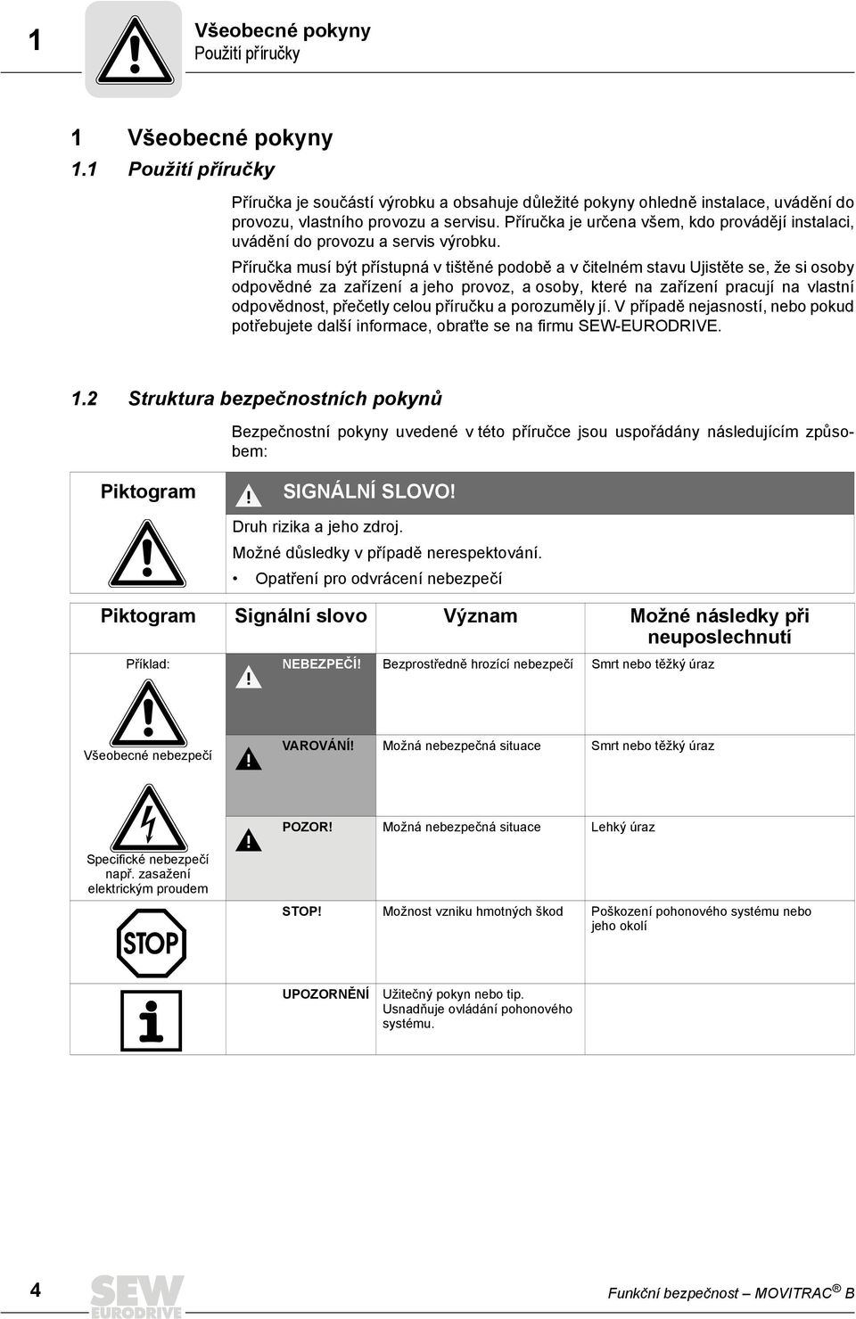 Příručka musí být přístupná v tištěné podobě a v čitelném stavu Ujistěte se, že si osoby odpovědné za zařízení a jeho provoz, a osoby, které na zařízení pracují na vlastní odpovědnost, přečetly celou