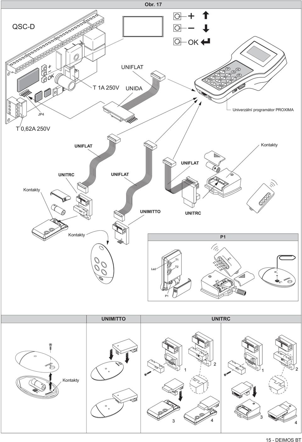 programátor PROXIMA T 0,6A 50V UNIFLAT Kontakty UNIFLAT