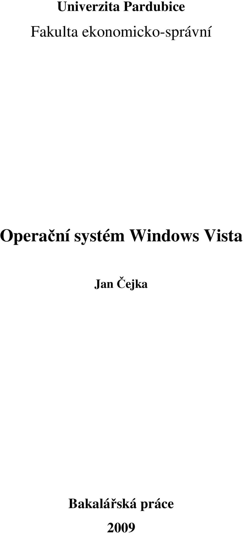 Operační systém Windows