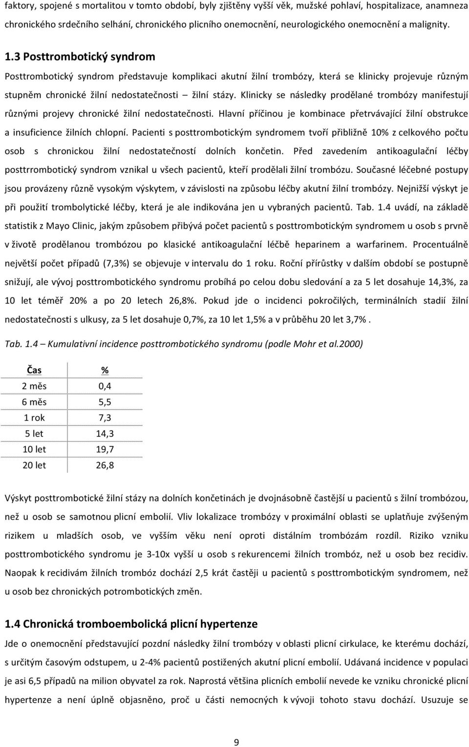 3 Posttrombotický syndrom Posttrombotický syndrom představuje komplikaci akutní žilní trombózy, která se klinicky projevuje různým stupněm chronické žilní nedostatečnosti žilní stázy.