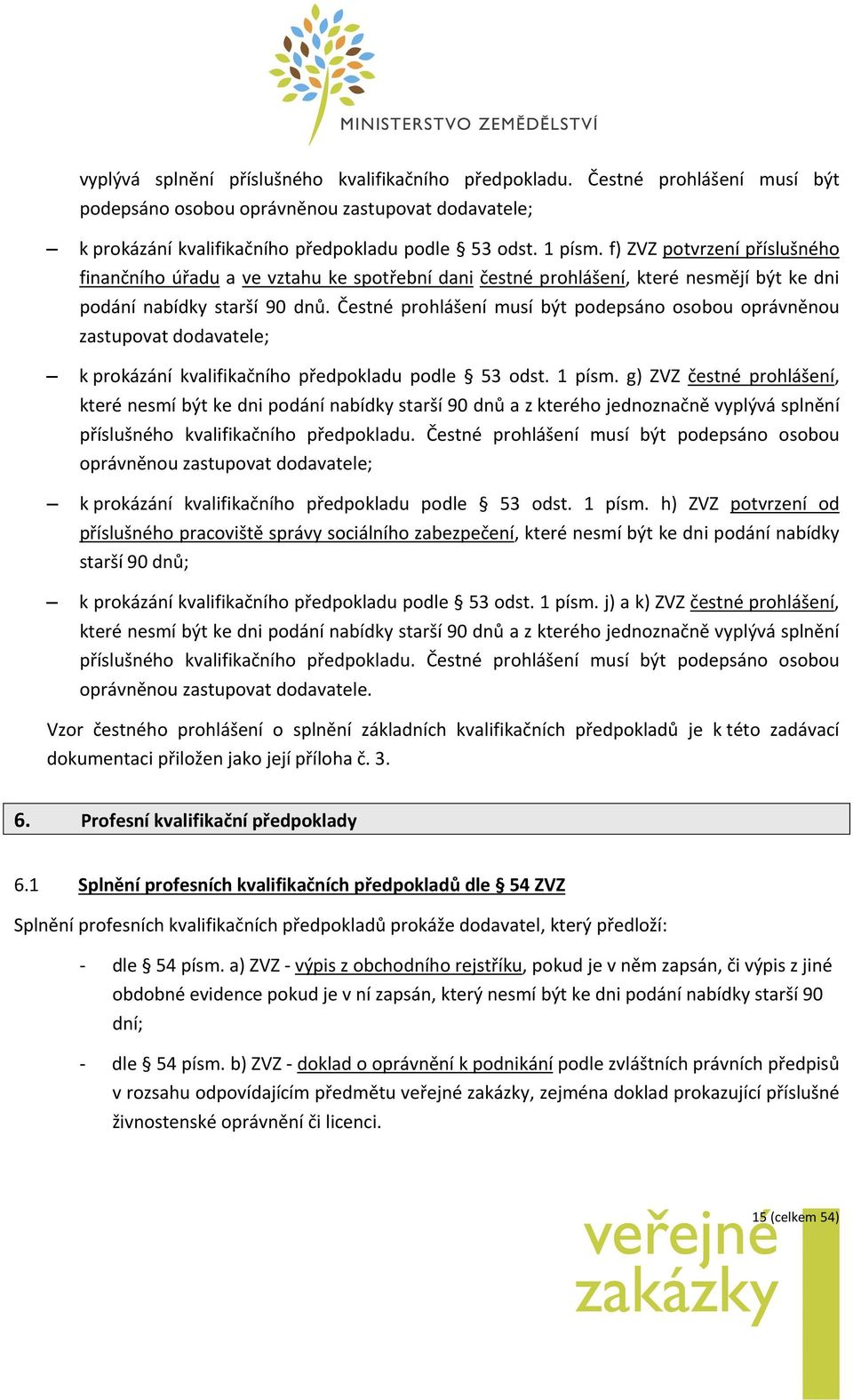 Čestné prhlášení musí být pdepsán sbu právněnu zastupvat ddavatele; k prkázání kvalifikačníh předpkladu pdle 53 dst. 1 písm.