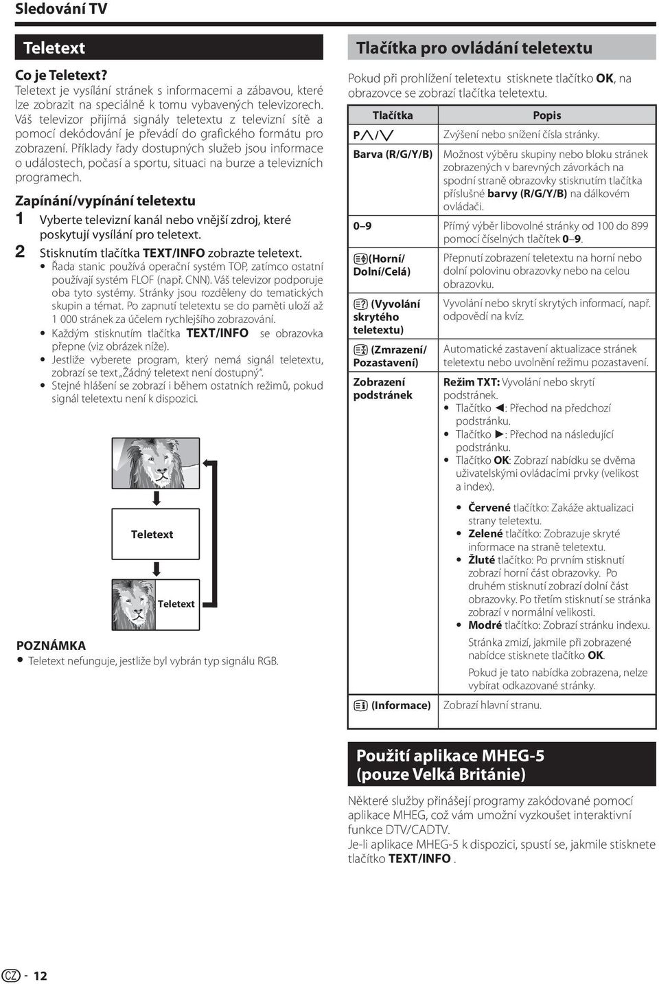 Příklady řady dostupných služeb jsou informace o událostech, počasí a sportu, situaci na burze a televizních programech.