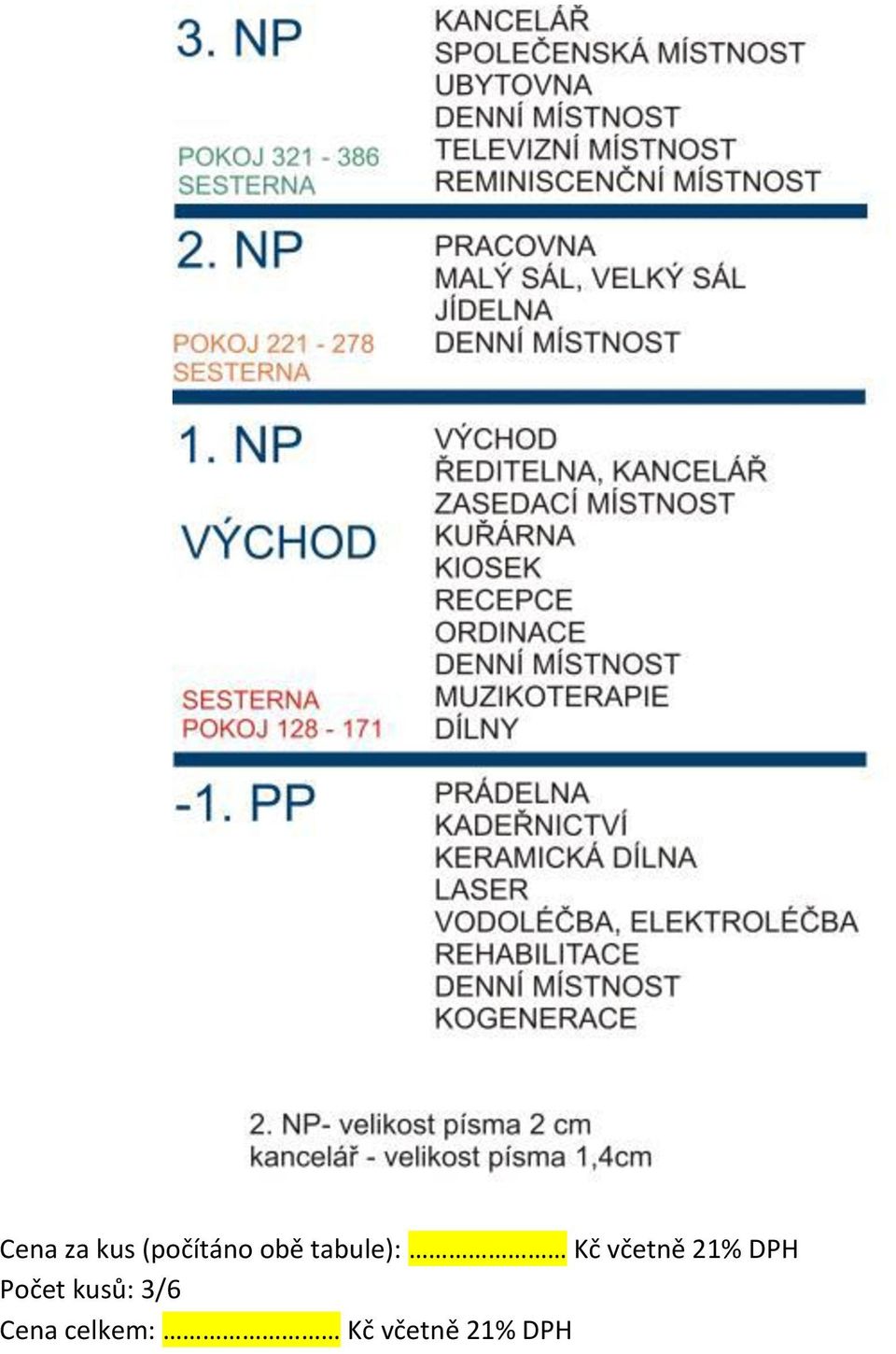 21% DPH Počet kusů: 3/6