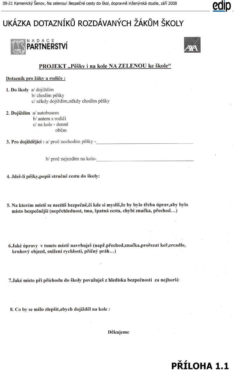 inženýrská studie, září 2008 UKÁZKA