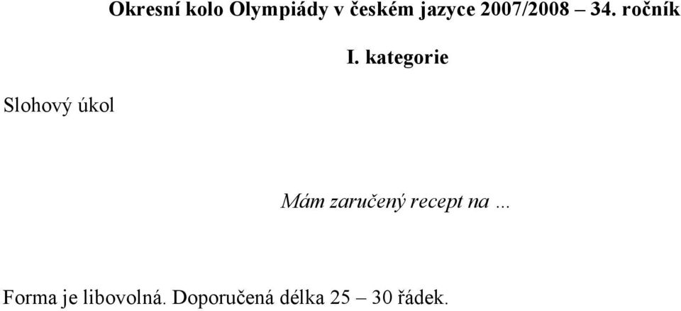 kategorie Mám zaručený recept na Forma