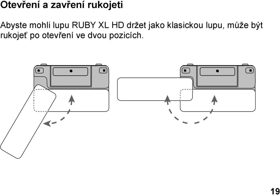 držet jako klasickou lupu, může