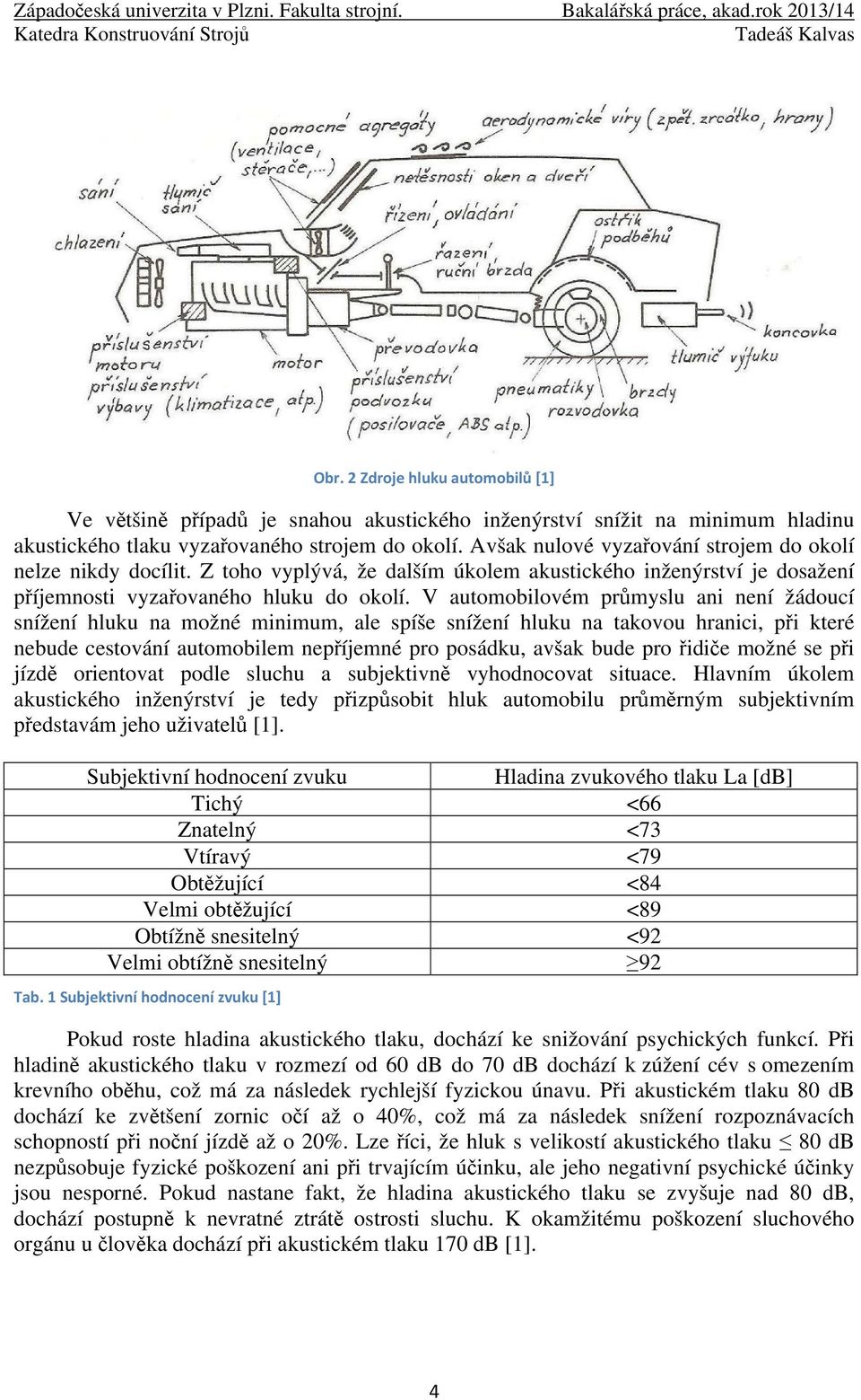 V automobilovém průmyslu ani není žádoucí snížení hluku na možné minimum, ale spíše snížení hluku na takovou hranici, při které nebude cestování automobilem nepříjemné pro posádku, avšak bude pro