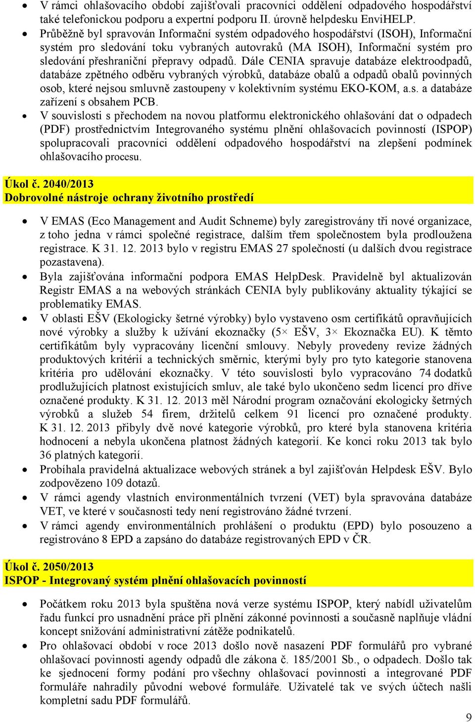 odpadů.