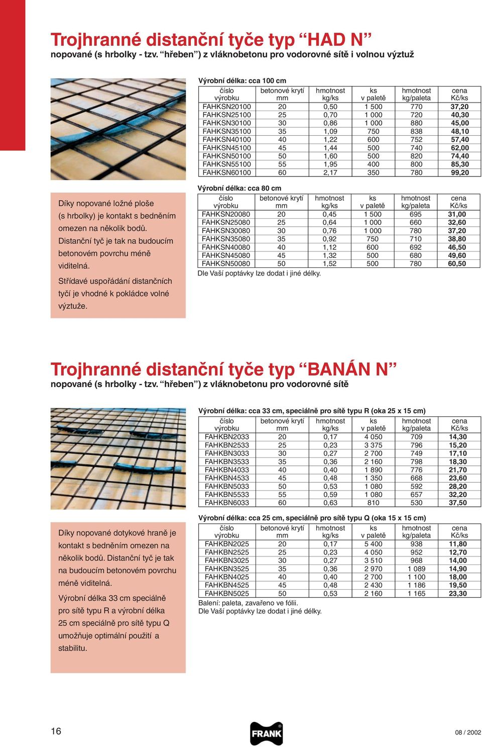 37,20 FAHKSN25100 25 0,70 1 000 720 40,30 FAHKSN30100 30 0,86 1 000 880 45,00 FAHKSN35100 35 1,09 750 838 48,10 FAHKSN40100 40 1,22 600 752 57,40 FAHKSN45100 45 1,44 500 740 62,00 FAHKSN50100 50 1,60