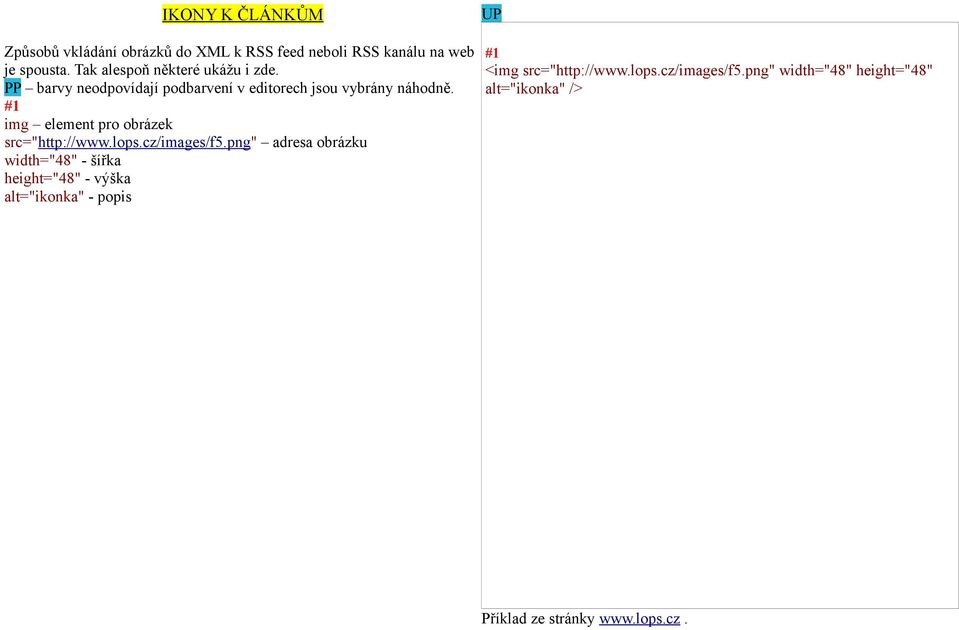 #1 img element pro obrázek src="http://www.lops.cz/images/f5.