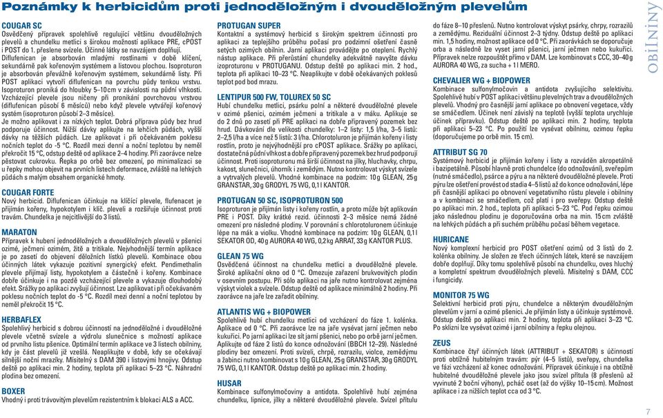 Isoproturon je absorbován převážně kořenovým systémem, sekundárně listy. Při aplikaci vytvoří diflufenican na povrchu půdy tenkou vrstvu.