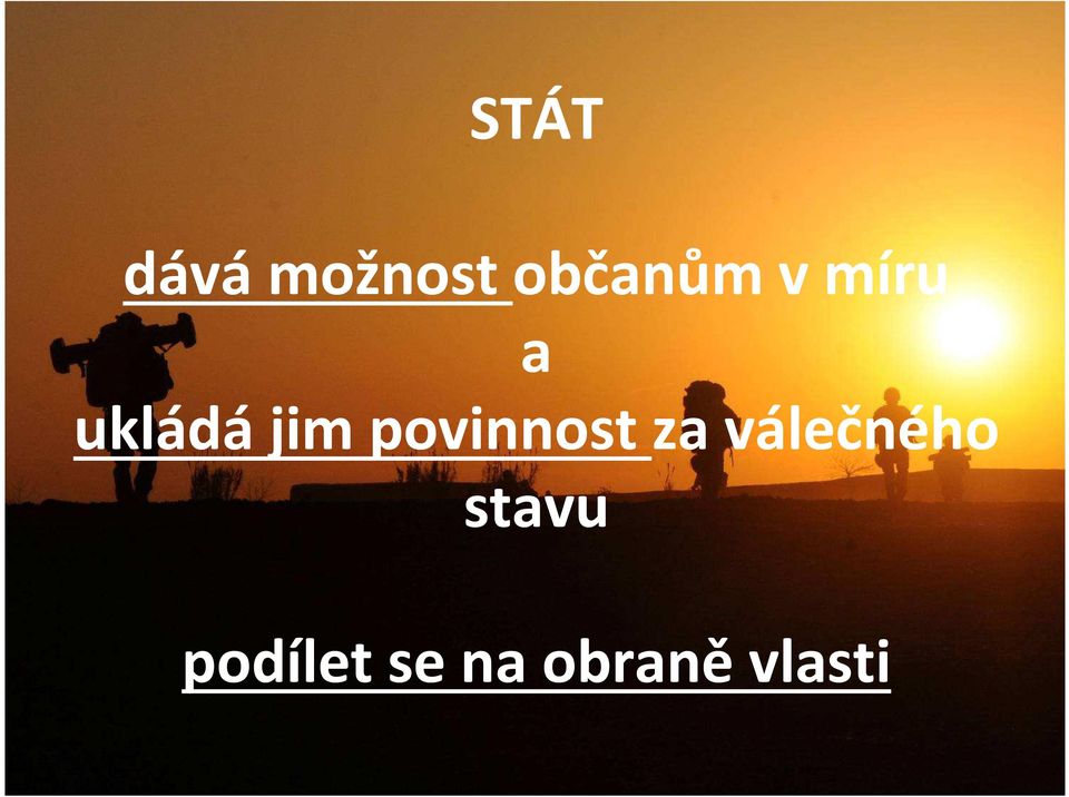 povinnost za válečného