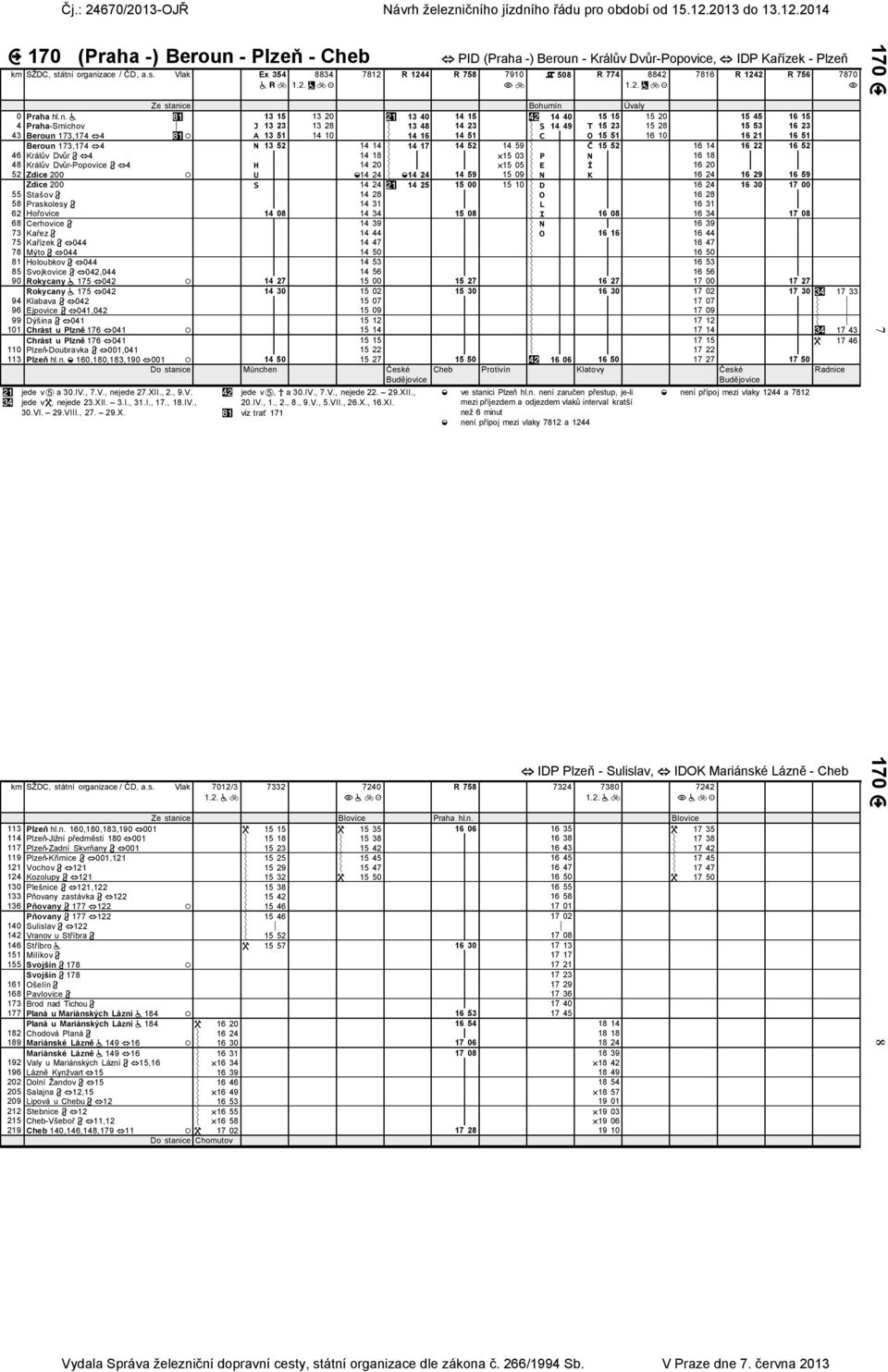 Praha-Smíchov J 13 23 13 28 13 48 14 23 S 14 49 T 15 23 15 28 15 53 16 23 43 Beroun 173,174 4 A 13 51 14 10 14 16 14 51 C O 15 51 16 10 16 21 16 51 Beroun 173,174 4 N 13 52 14 14 14 17 14 52 14 59 Č