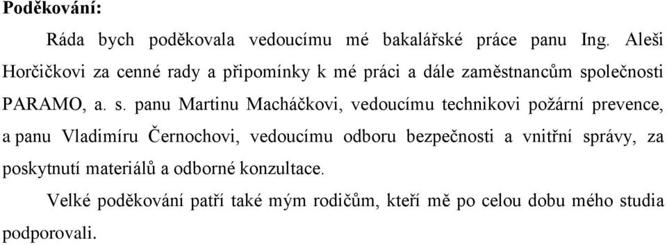 olečnosti PARAMO, a. s.