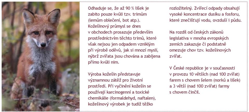 Kožešinová zvířata stále trpí ve jménu módy! - PDF Stažení zdarma