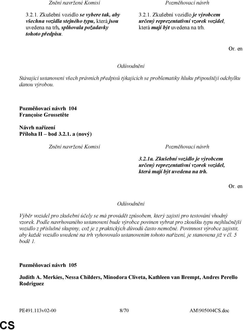 Zkušební vozidlo je výrobcem určený reprezentativní vzorek vozidel, která mají být uvedena na trh. Or.