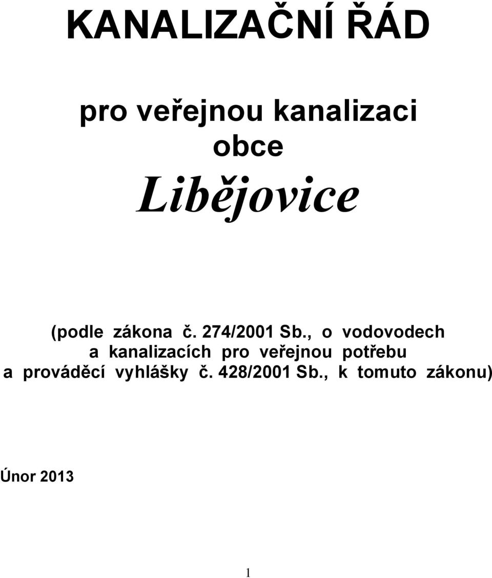 , o vodovodech a kanalizacích pro veřejnou potřebu