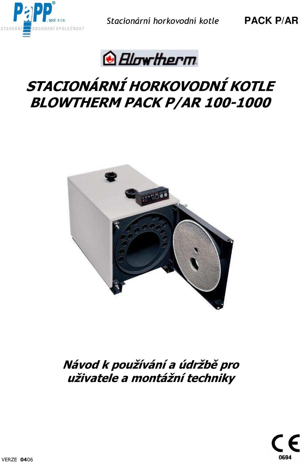 používání a údržbě pro