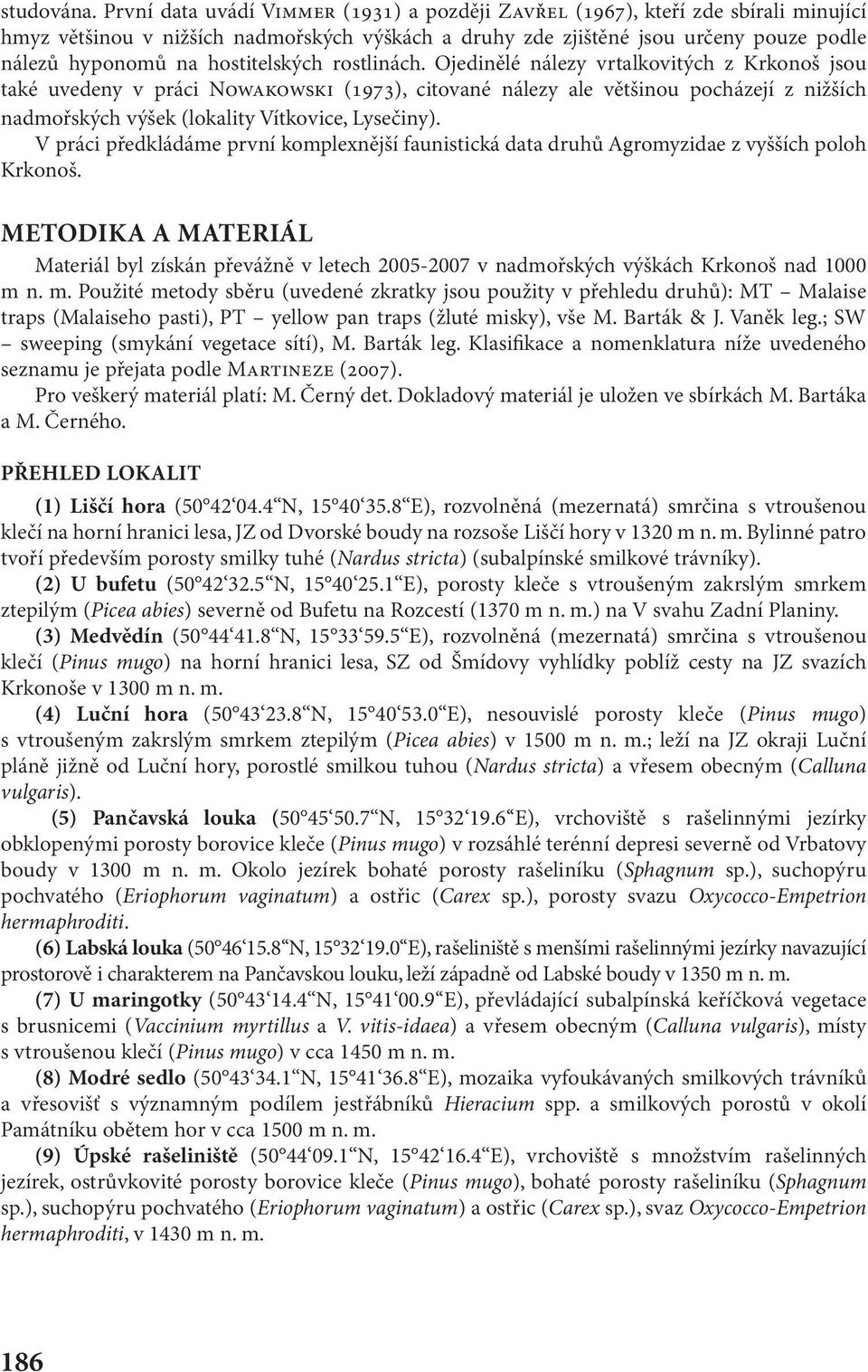 hostitelských rostlinách.