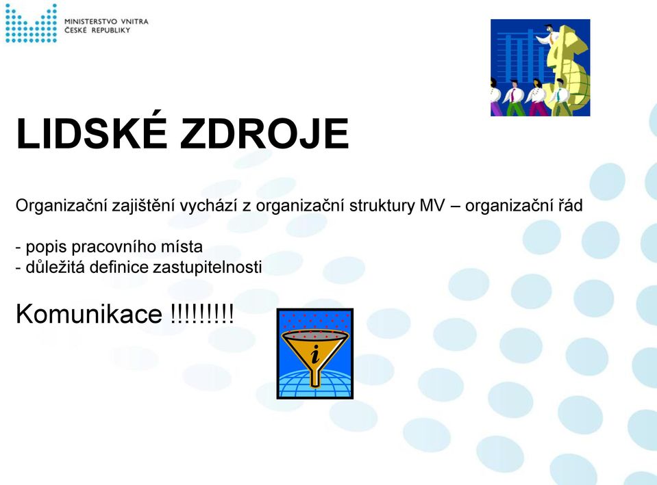organizační řád - popis pracovního místa