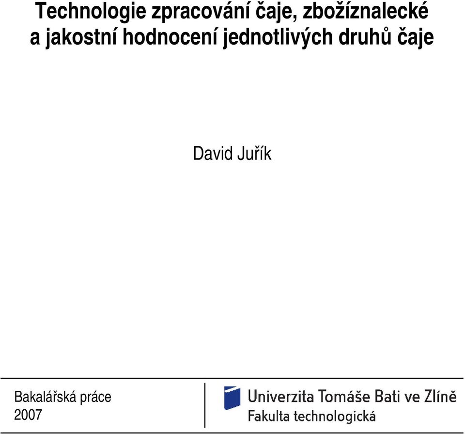hodnocení jednotlivých druhů