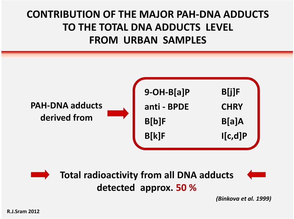 anti - BPDE B[b]F B[k]F B[j]F CHRY B[a]A I[c,d]P Total