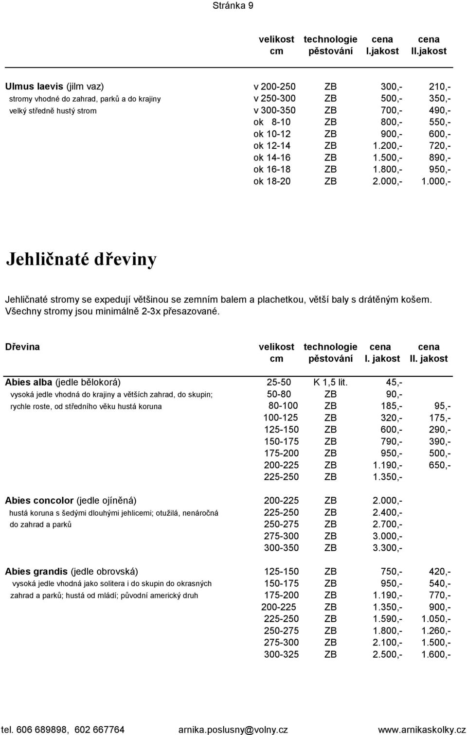 ok 10-12 ZB 900,- 600,- ok 12-14 ZB 1.200,- 720,- ok 14-16 ZB 1.500,- 890,- ok 16-18 ZB 1.800,- 950,- ok 18-20 ZB 2.000,- 1.