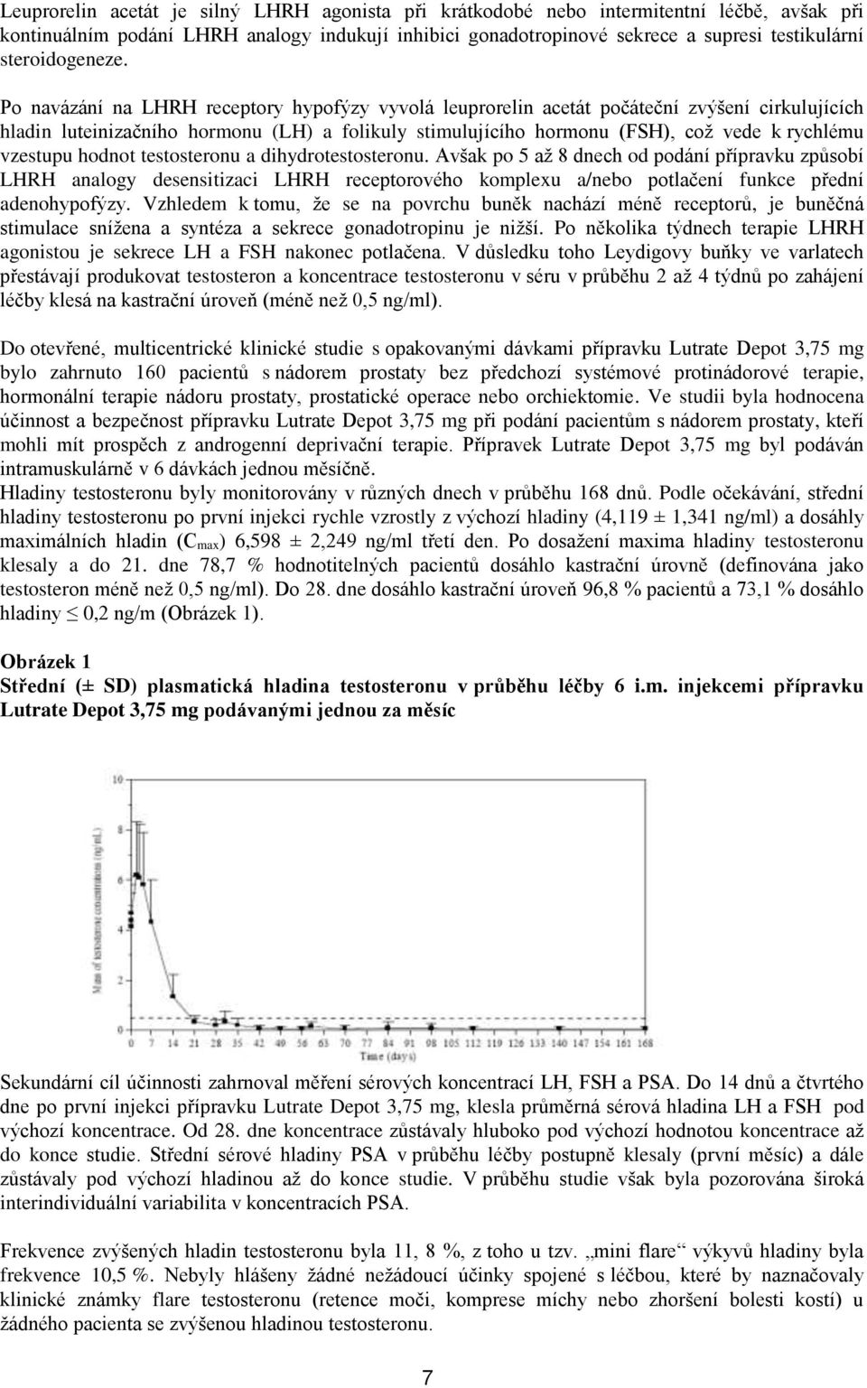 Po navázání na LHRH receptory hypofýzy vyvolá leuprorelin acetát počáteční zvýšení cirkulujících hladin luteinizačního hormonu (LH) a folikuly stimulujícího hormonu (FSH), což vede k rychlému