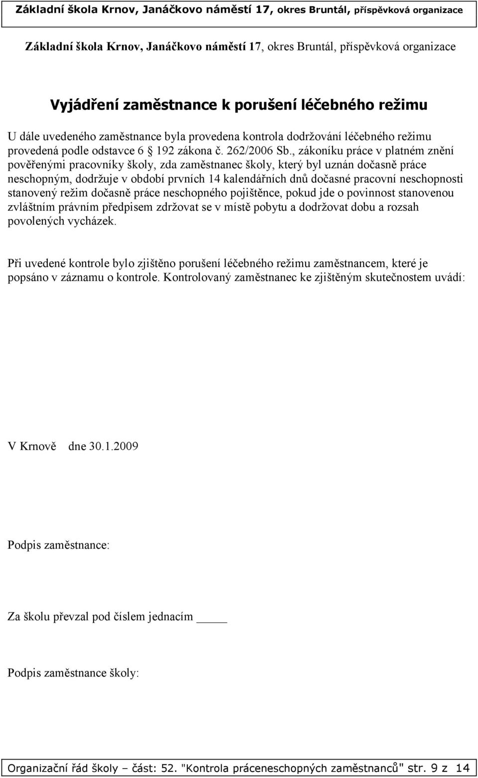 ORGANIZAČNÍ ŘÁD ŠKOLY - PDF Free Download