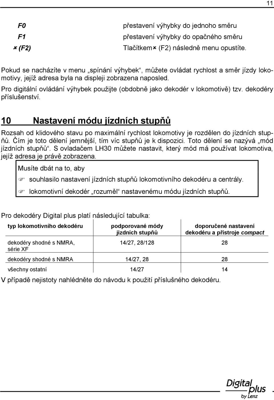 Pro digitální ovládání výhybek použijte (obdobně jako dekodér v lokomotivě) tzv. dekodéry příslušenství.
