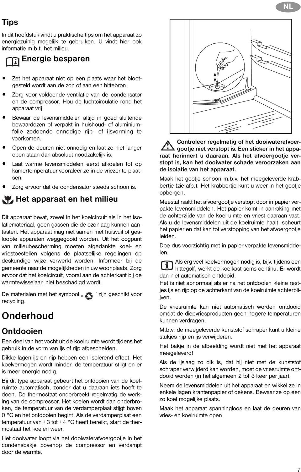 Hou de luchtcirculatie rond het apparaat vrij.