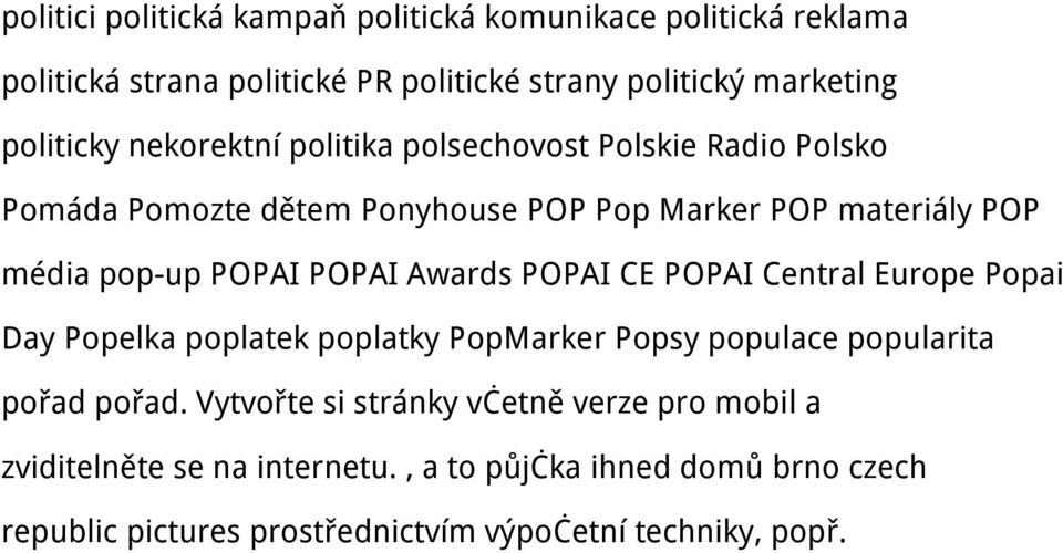 Awards POPAI CE POPAI Central Europe Popai Day Popelka poplatek poplatky PopMarker Popsy populace popularita pořad pořad.