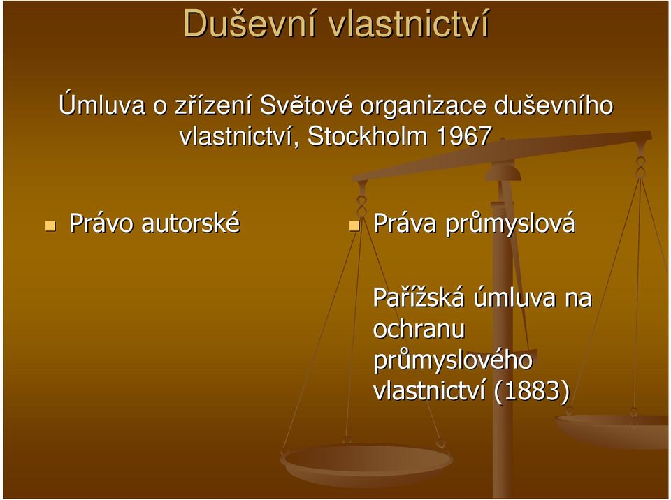 1967 Právo autorské Práva průmyslov myslová Pařížsk