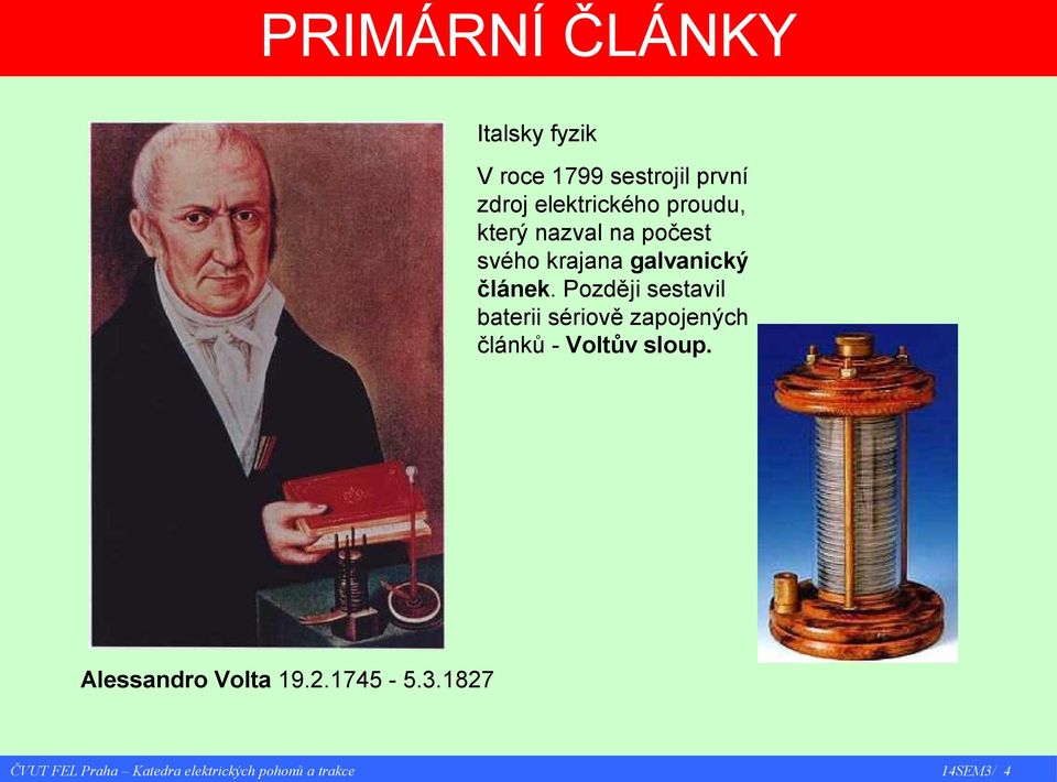 galvanický článek.