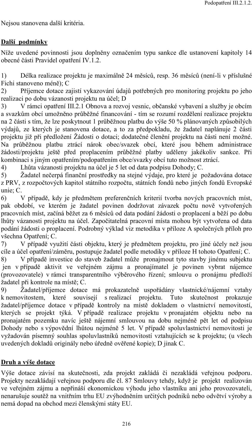 rámci opatření III.2.