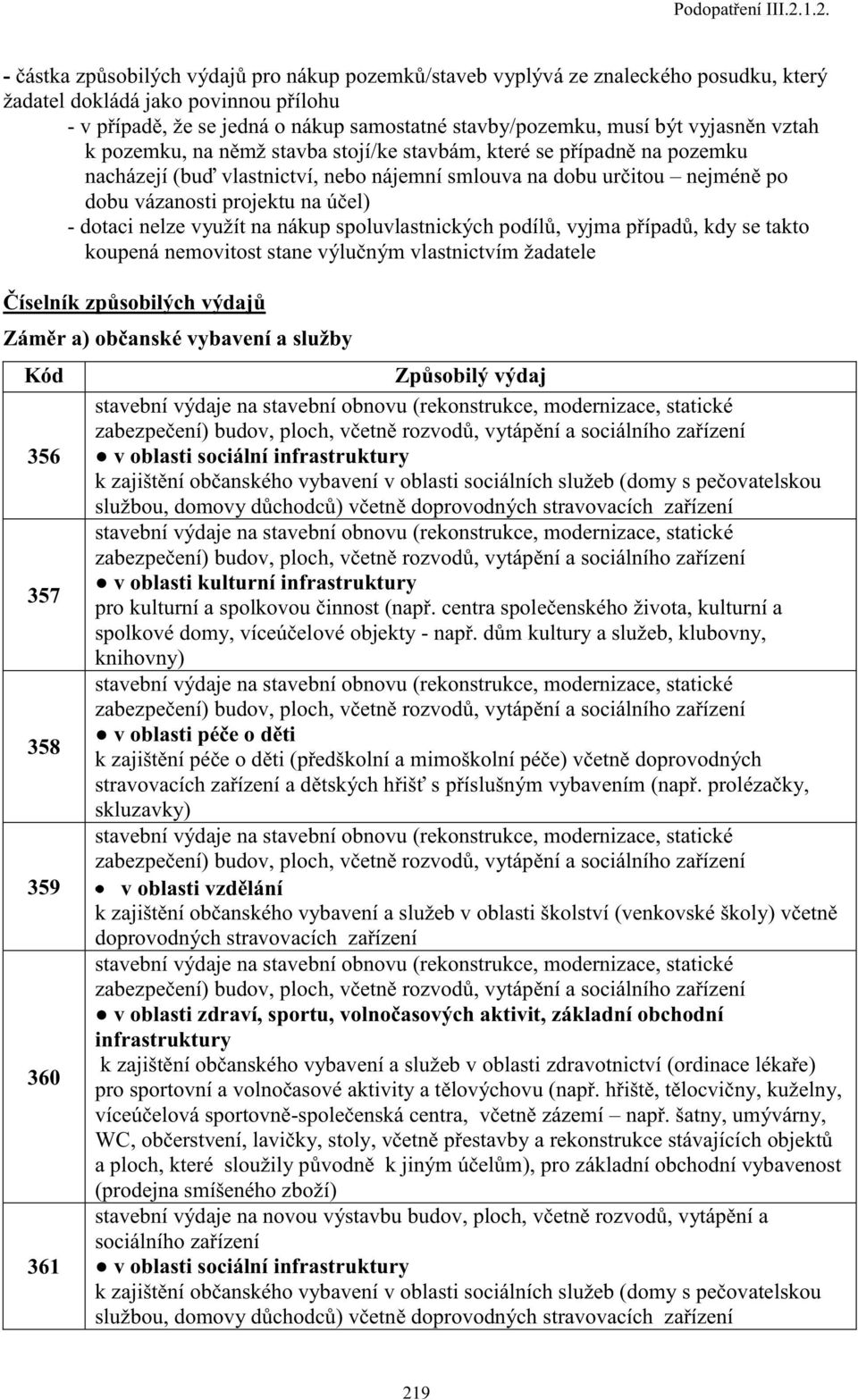 být vyjasněn vztah k pozemku, na němž stavba stojí/ke stavbám, které se případně na pozemku nacházejí (buď vlastnictví, nebo nájemní smlouva na dobu určitou nejméně po dobu vázanosti projektu na