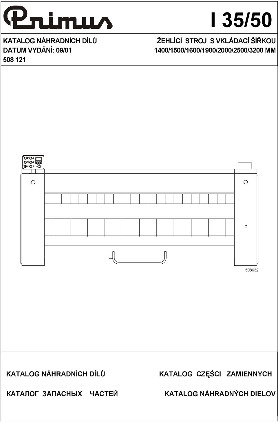 1400/1500/1600/1900/2000/2500/3200 MM KATALOG NÁHRADNÍCH