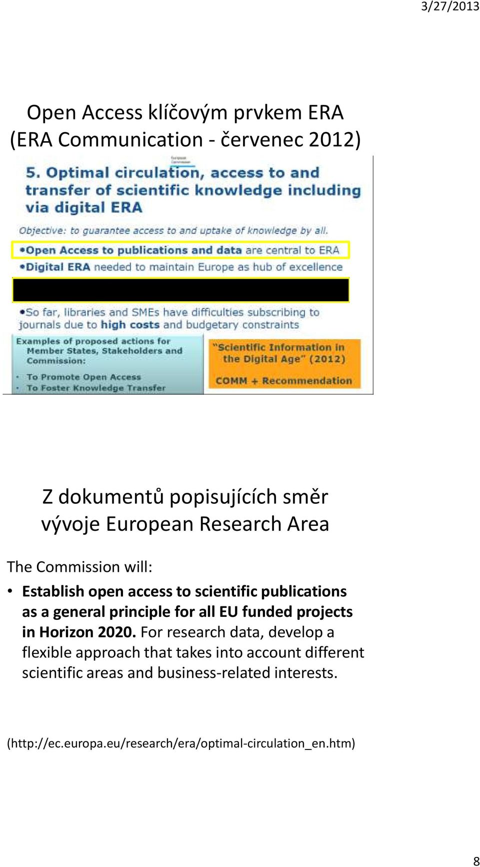 EU funded projects in Horizon 2020.