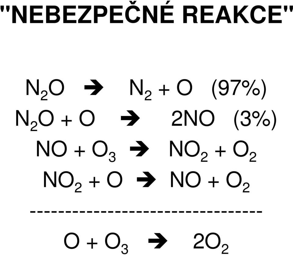 NO 2 + O 2 NO 2 + O NO + O 2