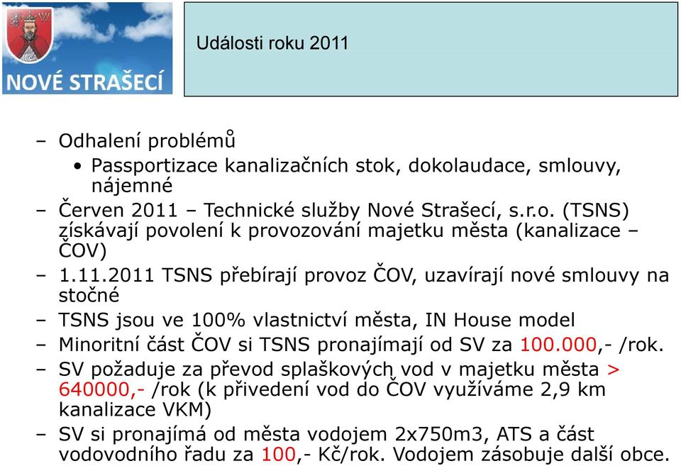 SV za 100.000,- /rok.